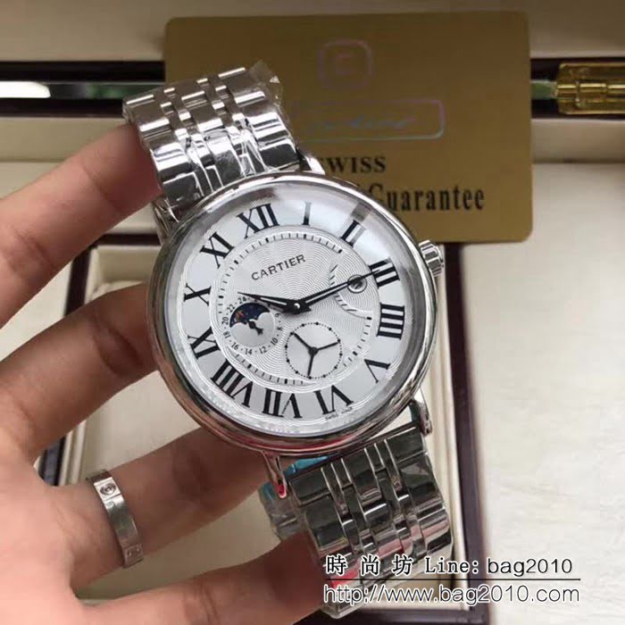 CARTIER卡地亞 時尚精品 深度防水高品質男士腕表 WSS3341